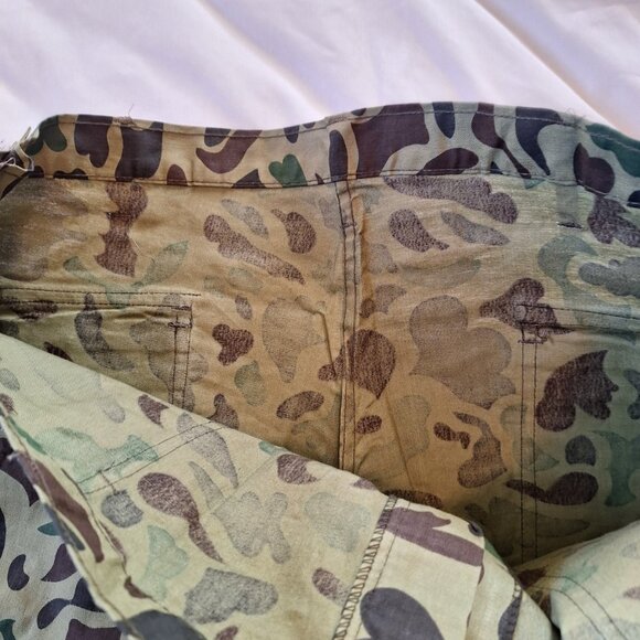 Vintage Seaway Green Camo Shirt&Pant Set Men’s XLarge Hunting Gear New Old Stock - Picture 11 of 13